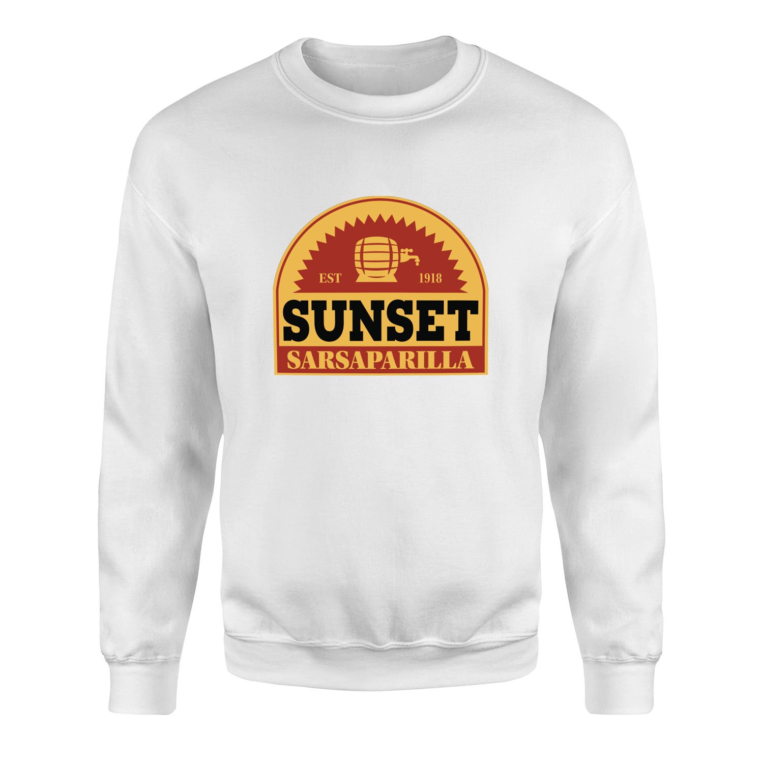 Sunset Sarsaparilla | Fallout Sweatshirt XXL - Beyaz