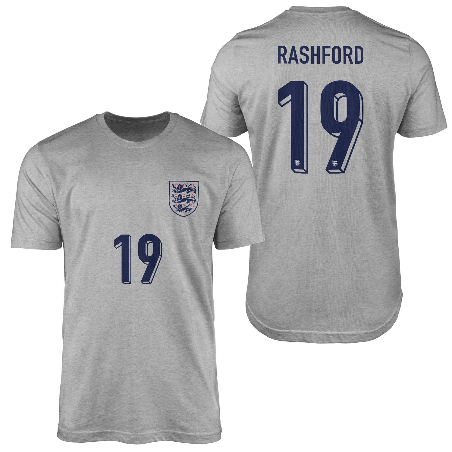 Marcus Rashford | İngiltere 24 Forma Tişört L - Gri