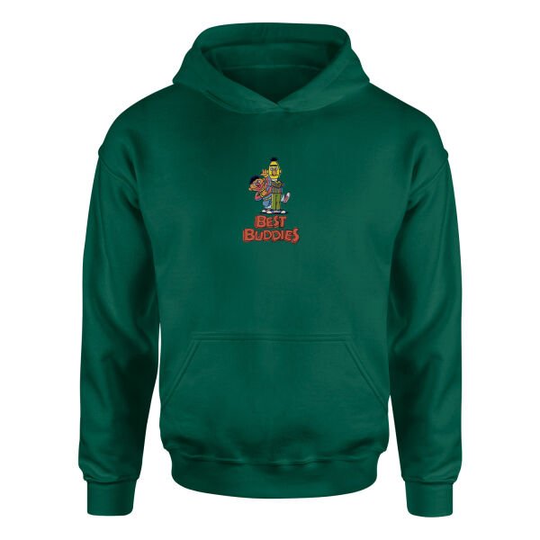 Best Buddies Hoodie M - Nefti Yeşili