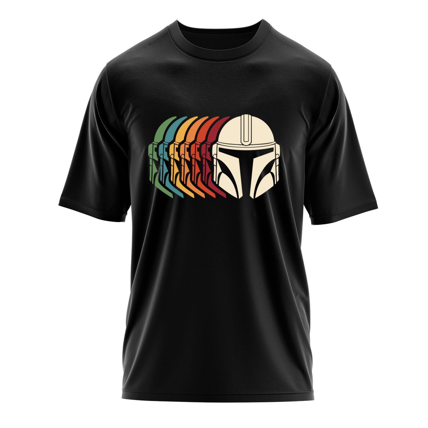 Mando Helmet Gradient Oversize Tişört