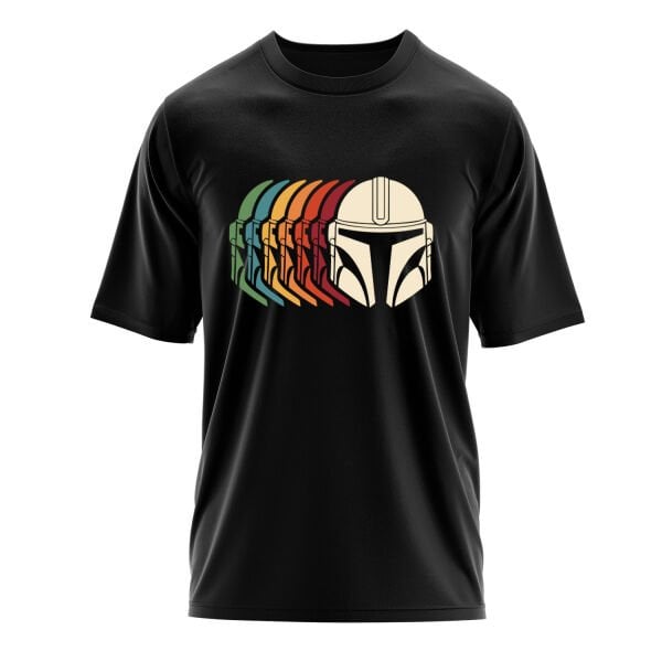 Mando Helmet Gradient Oversize Tişört