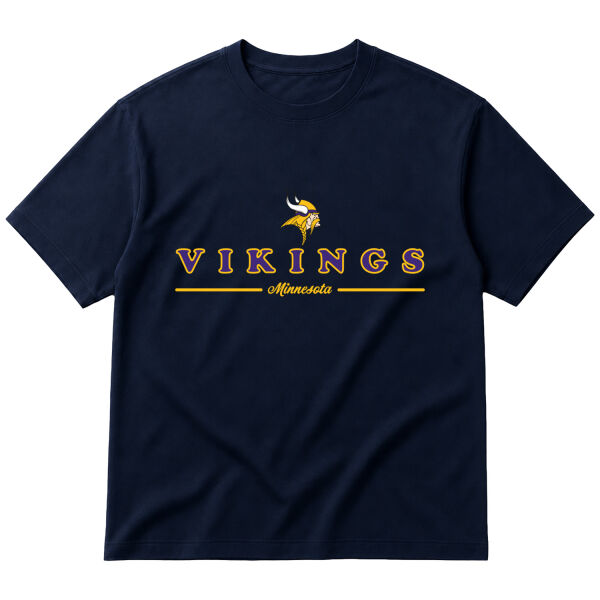 Minnesota Vikings L Oversize Tişört S - İndigo Mavisi