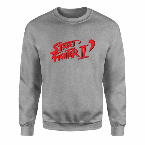 Street Fighter II Sweatshirt XXL - Gri
