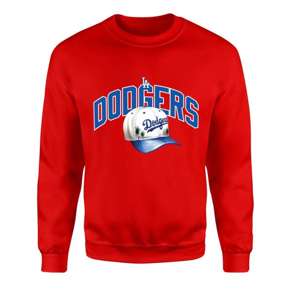 Welcome to California | Los Angeles Dodgers Sweatshirt L - Kırmızı