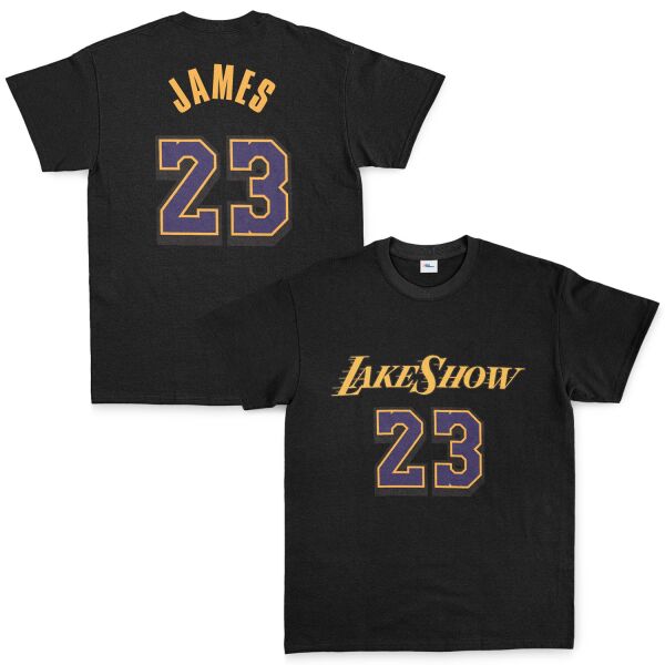 LeBron James 23 LakeShow Tişört M - Siyah