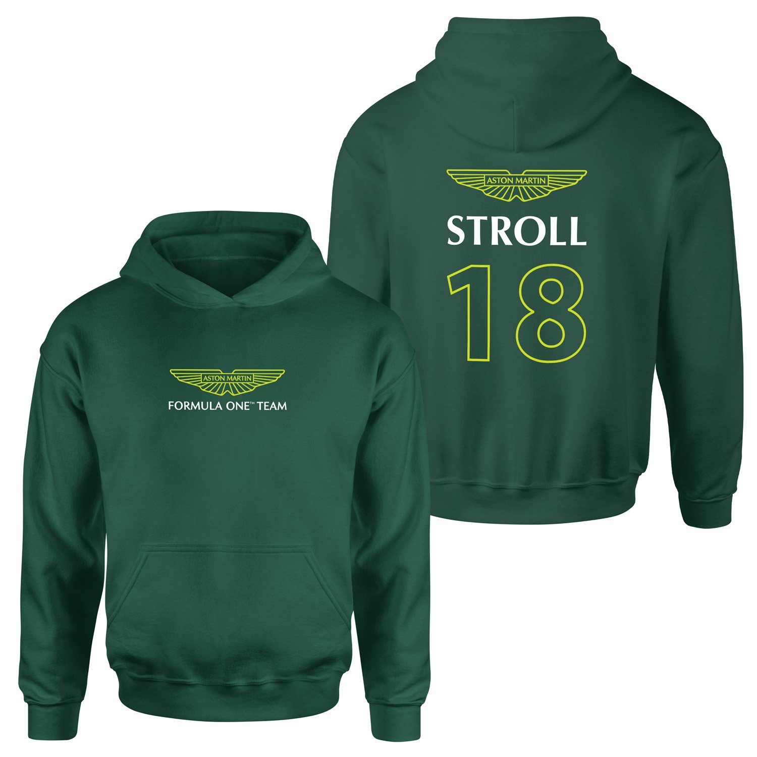 Lance Stroll | Aston Martin Basic Hoodie XL - Nefti Yeşili