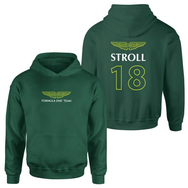 Lance Stroll | Aston Martin Basic Hoodie XL - Nefti Yeşili