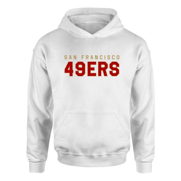 San Francisco 49ERS 25 Hoodie XL - Beyaz
