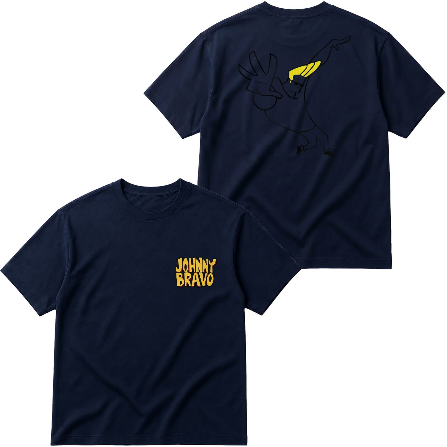 Man I’m Pretty | Johnny Bravo Oversize Tişört M - İndigo Mavisi
