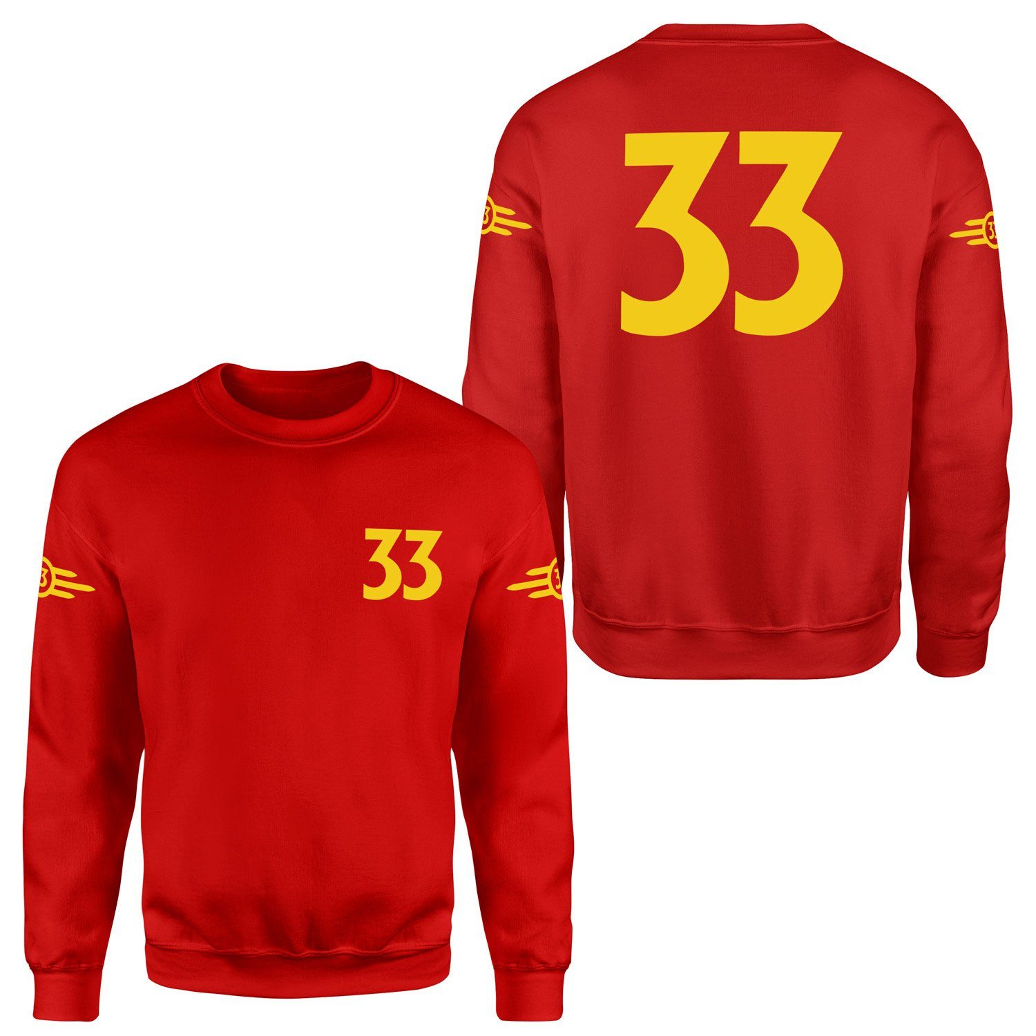 Vault 33 Dweller | Fallout Dweller Edition Sweatshirt S - Kırmızı