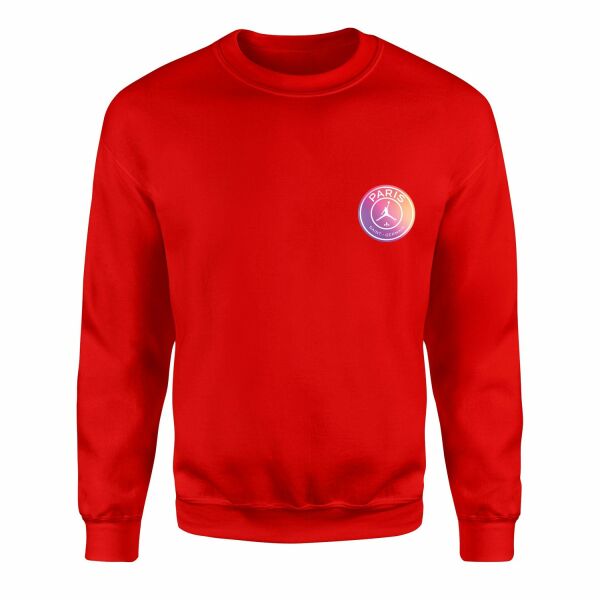 PSG X Air Jordan Gradient Sweatshirt L - Kırmızı