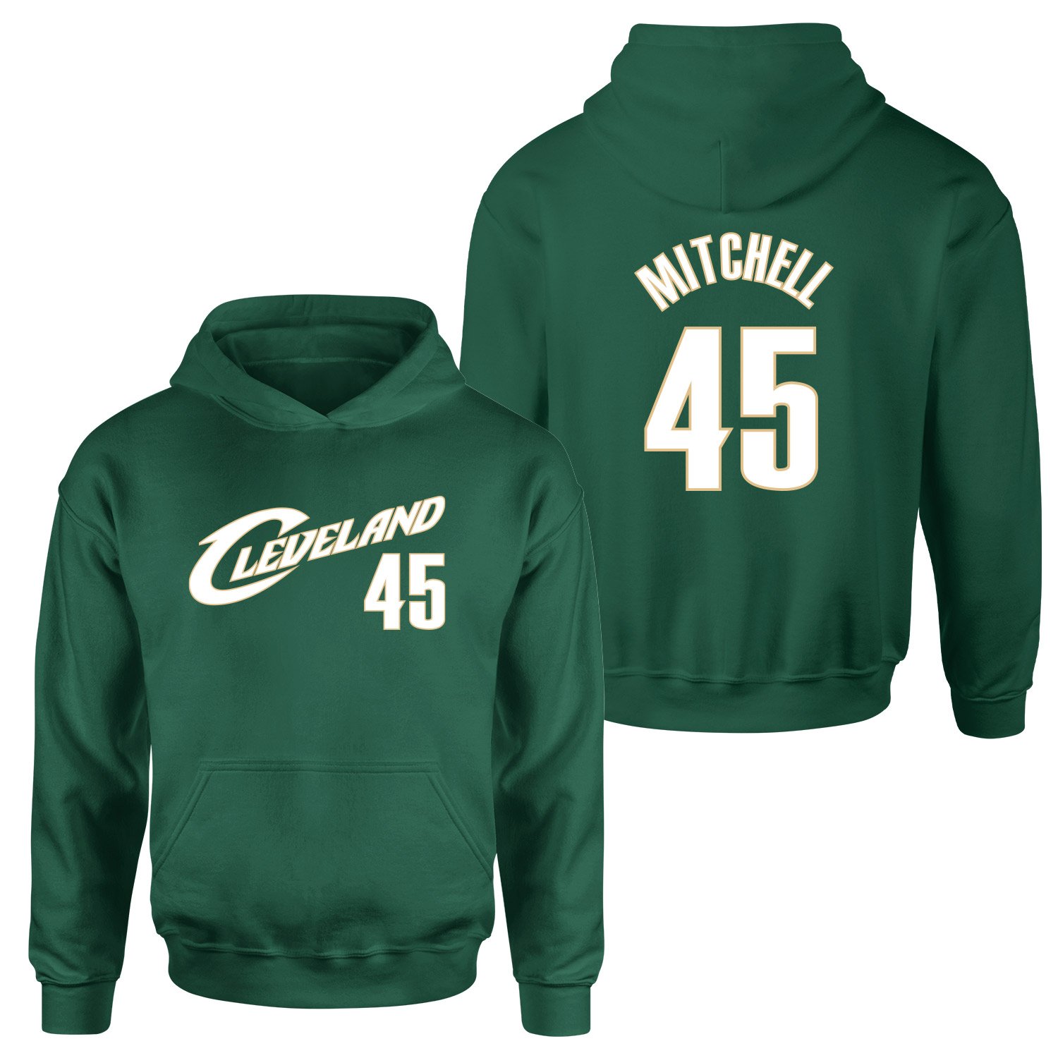 Donovan Mitchell Cleveland 45 Forma Hoodie M - Nefti Yeşili