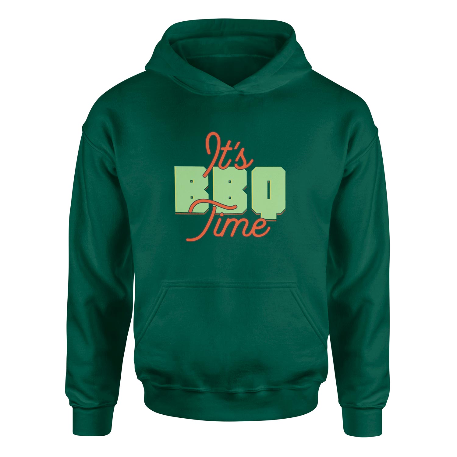 It’s BBQ Time Hoodie XXL - Nefti Yeşili
