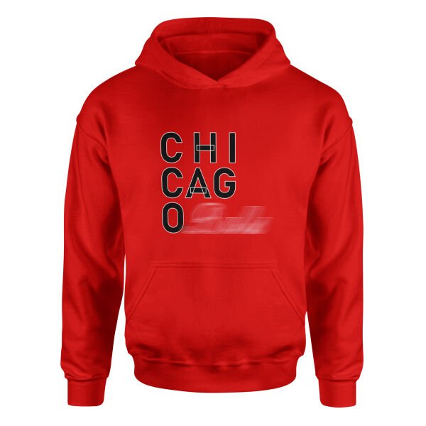 Chicago Hoodie L - Kırmızı