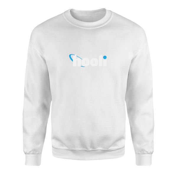 Hooli | Silicon Valley Sweatshirt M - Beyaz