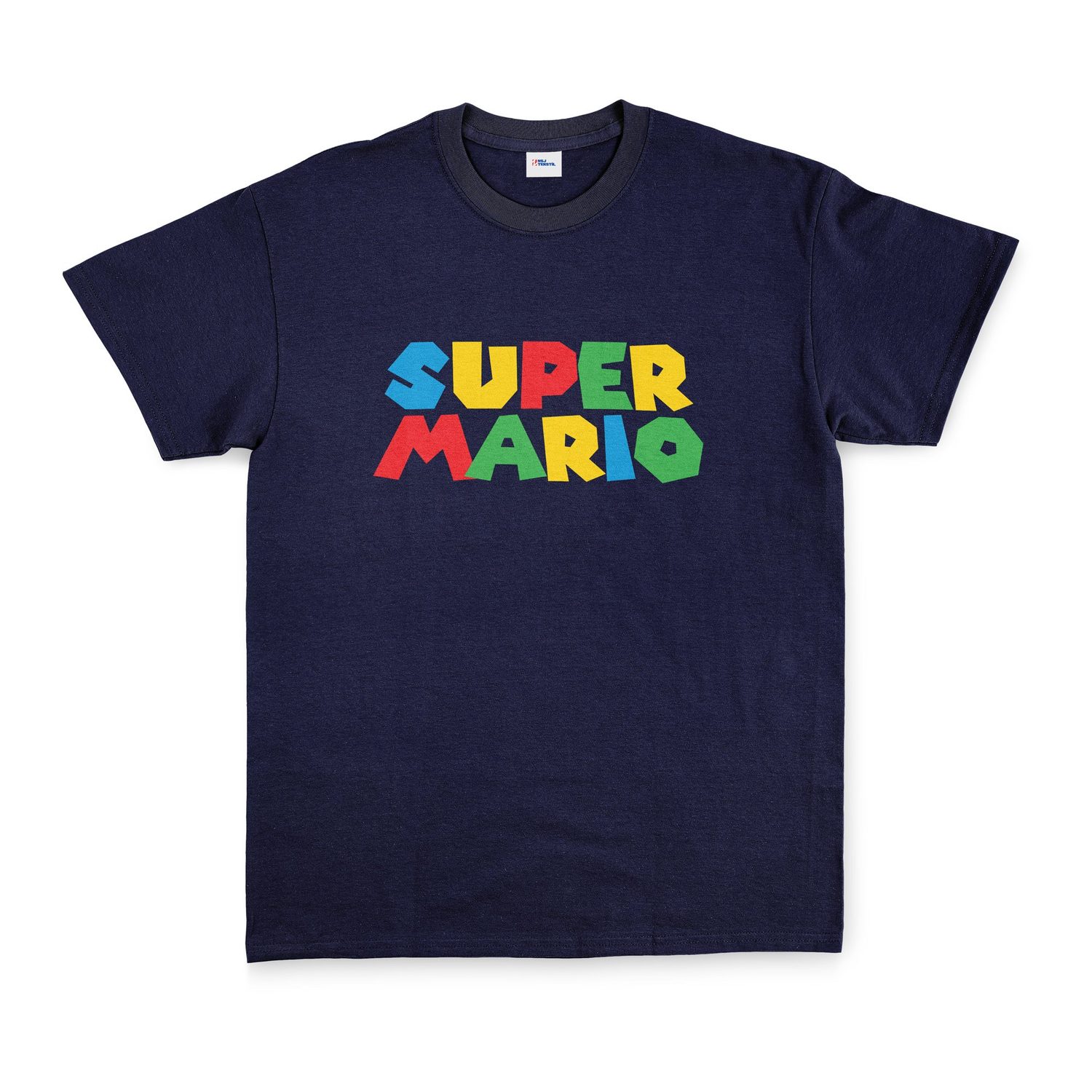 Super Mario Tişört XXL - İndigo Mavisi