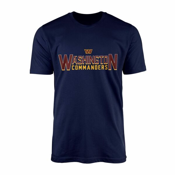 Washington Commanders | Burgundy & Gold Tişört S - İndigo Mavisi