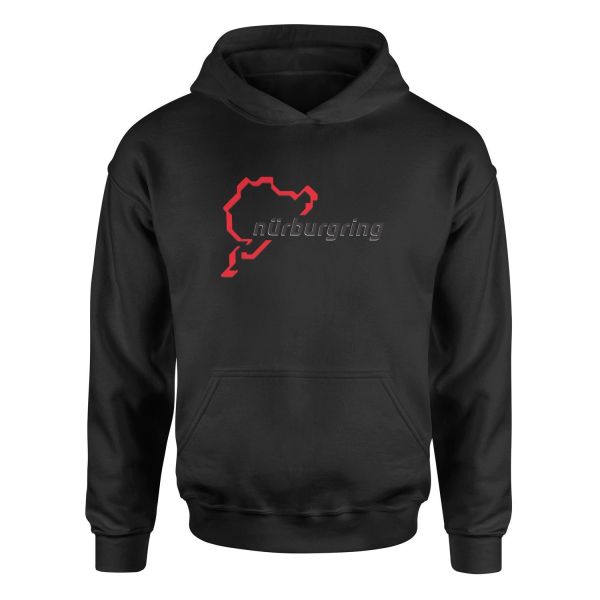 Nürburgring Big Hoodie L - Siyah