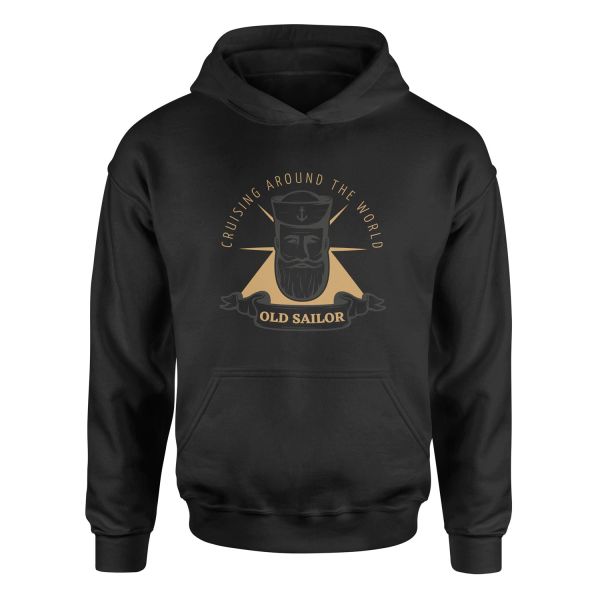 Old Sailor Hoodie L - Siyah
