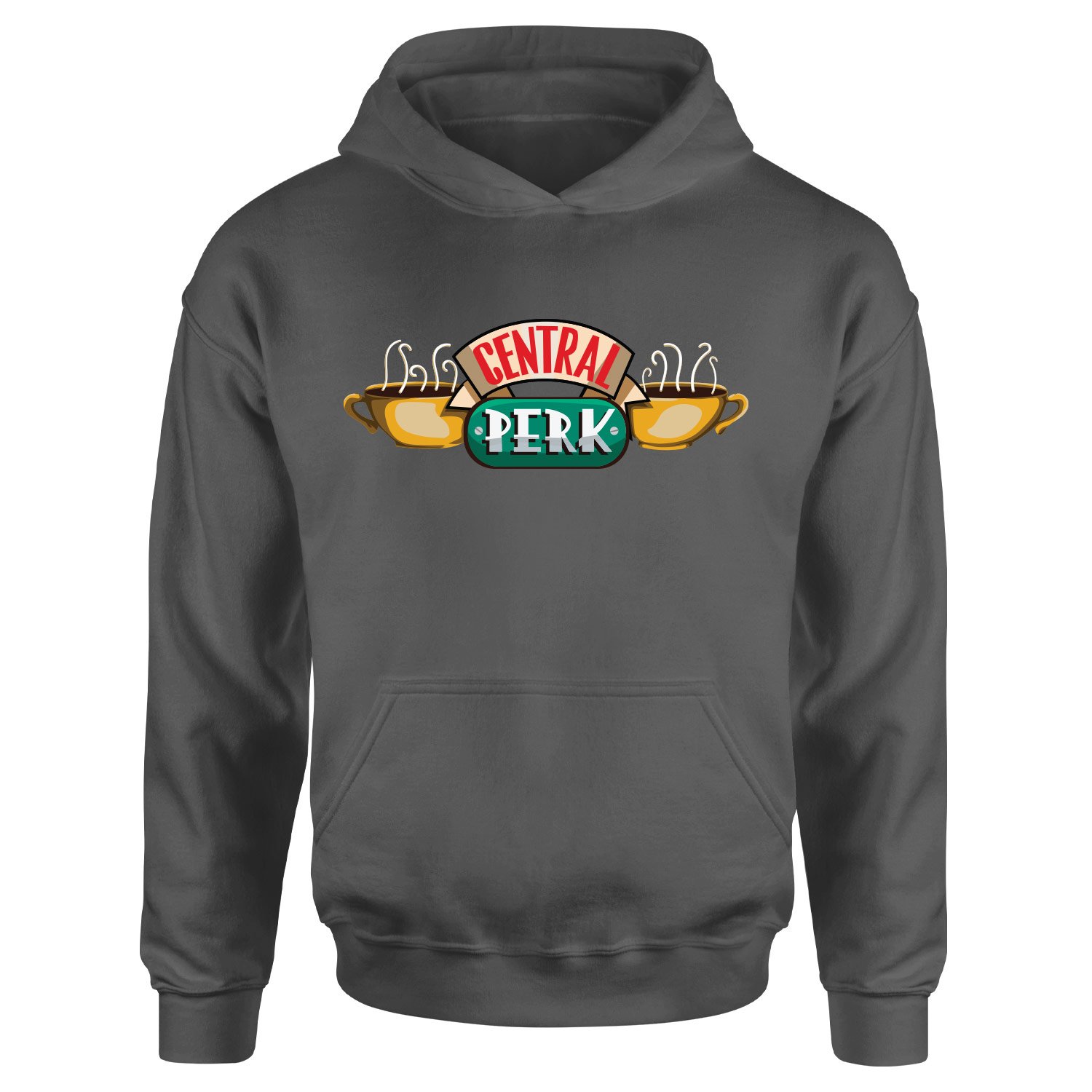 Central Perk Hoodie L - Füme