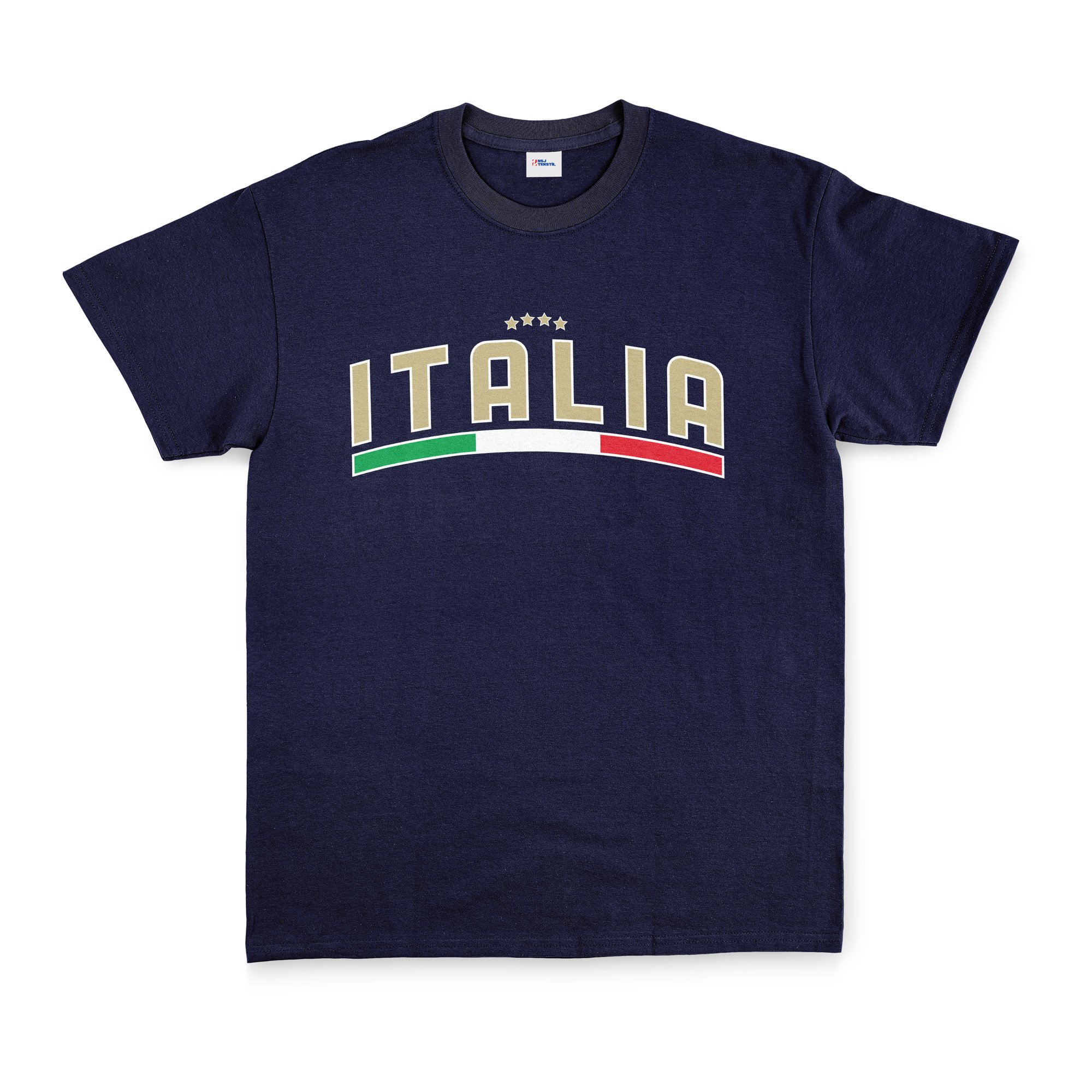 Italia Tricolore Tişört XL - İndigo Mavisi