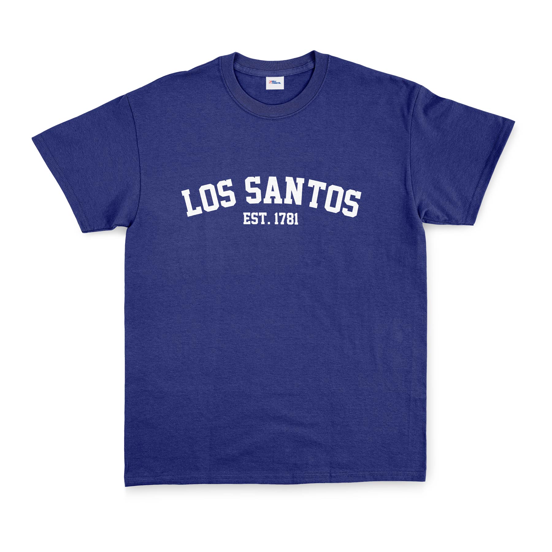 Los Santos EST 1781 Tişört S - İndigo Mavisi