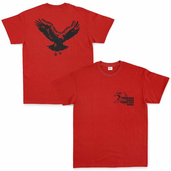 Unleash Your Fighting Soul | Eagle Tişört XXL - Kırmızı
