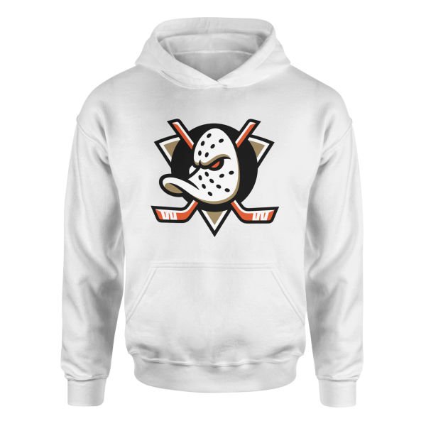 Anaheim Ducks Shield Hoodie XL - Beyaz