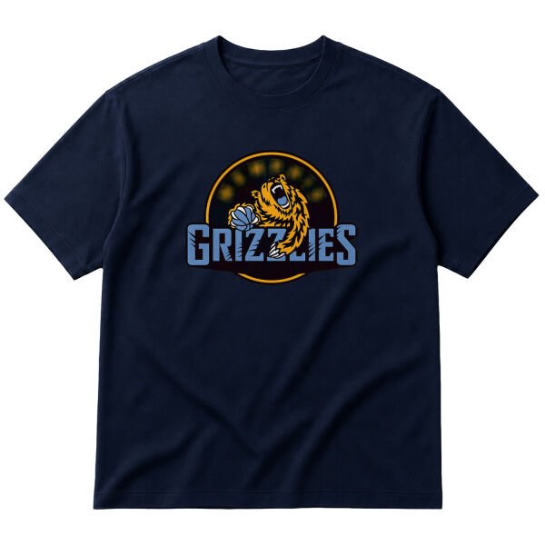 Grizzlies Oversize Tişört M - İndigo Mavisi