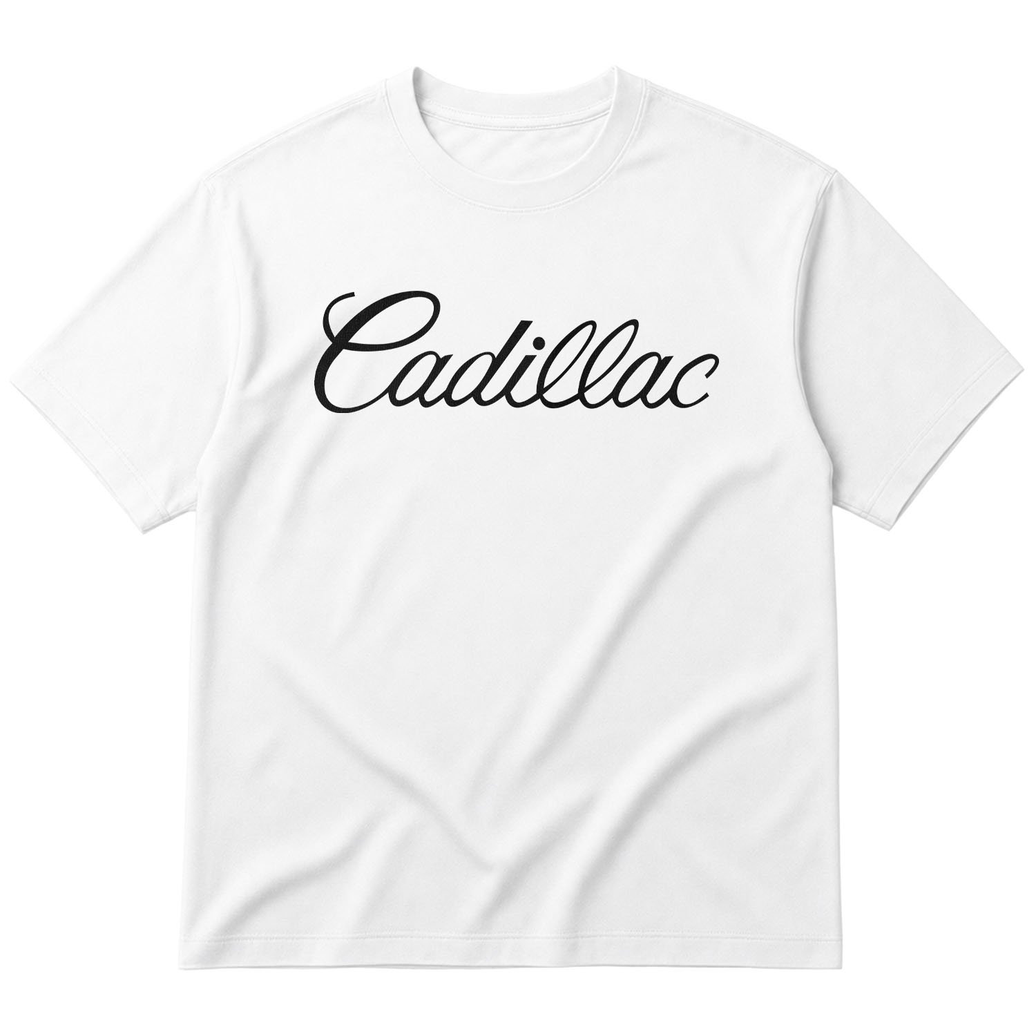 Cadillac Script Oversize Tişört M - Beyaz