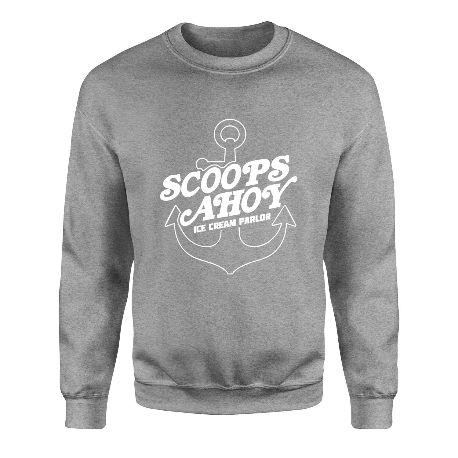 Scoops Ahoy Ice Cream Parlor Sweatshirt XXL - Gri
