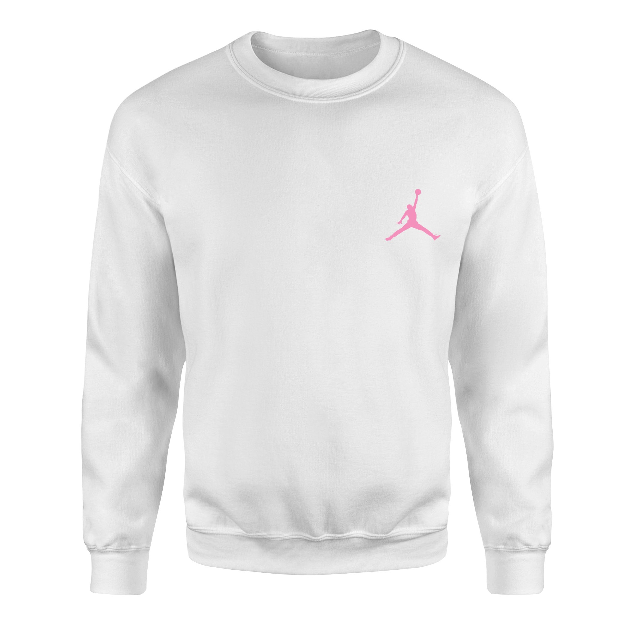 Air Jordan Pink Stroked Sweatshirt S - Beyaz