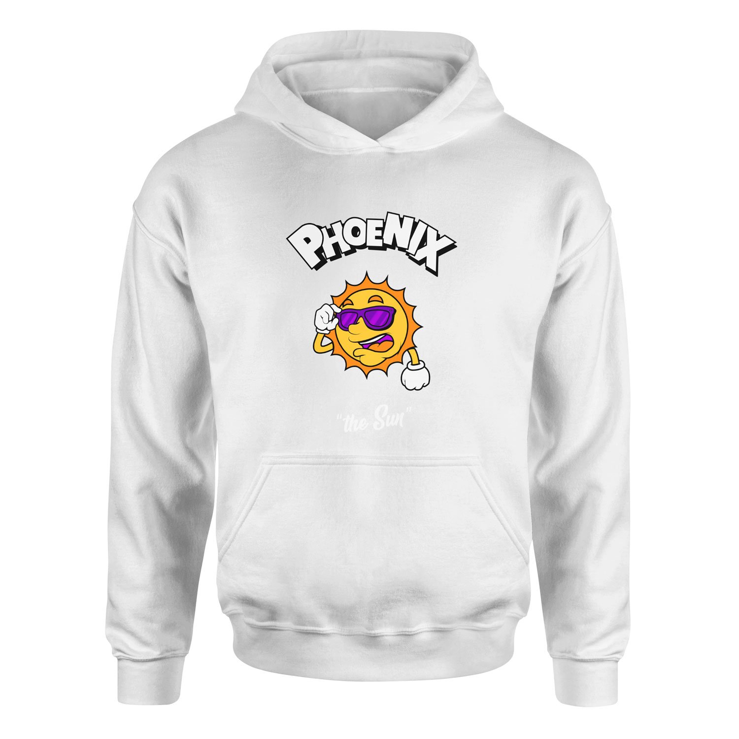 Phoenix Cartoon Hoodie L - Beyaz