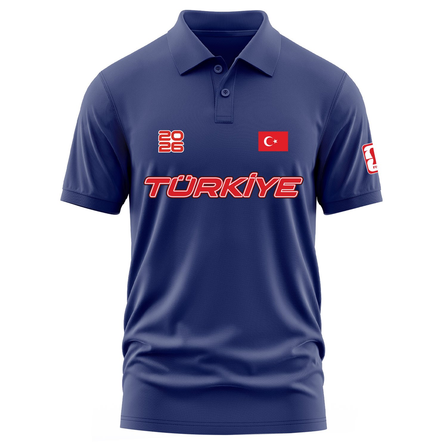 Türkiye 2026 Polo Tişört S - İndigo Mavisi