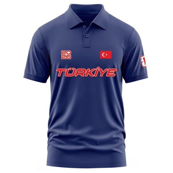 Türkiye 2026 Polo Tişört S - İndigo Mavisi