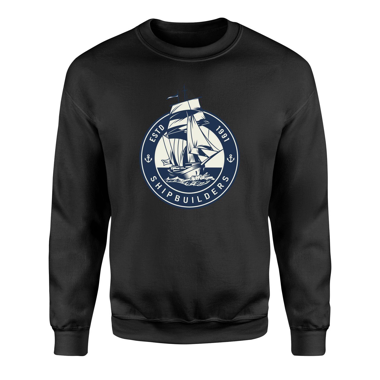 Shipbuilders Denizci Tasarımlı Sweatshirt M - Siyah