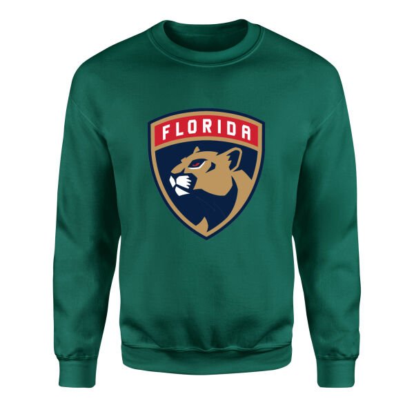 Florida Panthers Shield Sweatshirt M - Nefti Yeşili