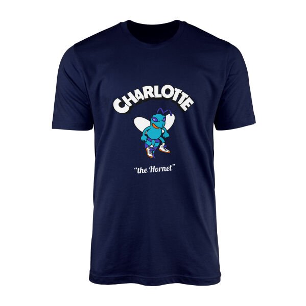 Charlotte Cartoon Tişört L - İndigo Mavisi