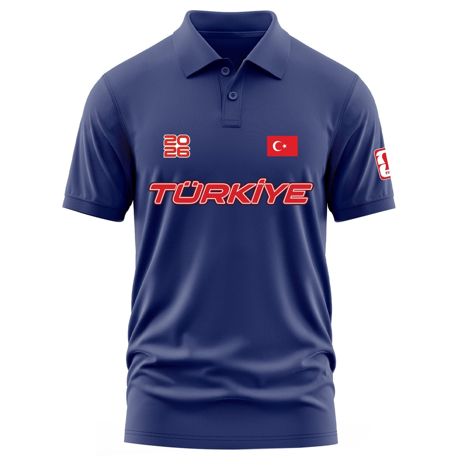 Türkiye 2026 Polo Tişört M - İndigo Mavisi