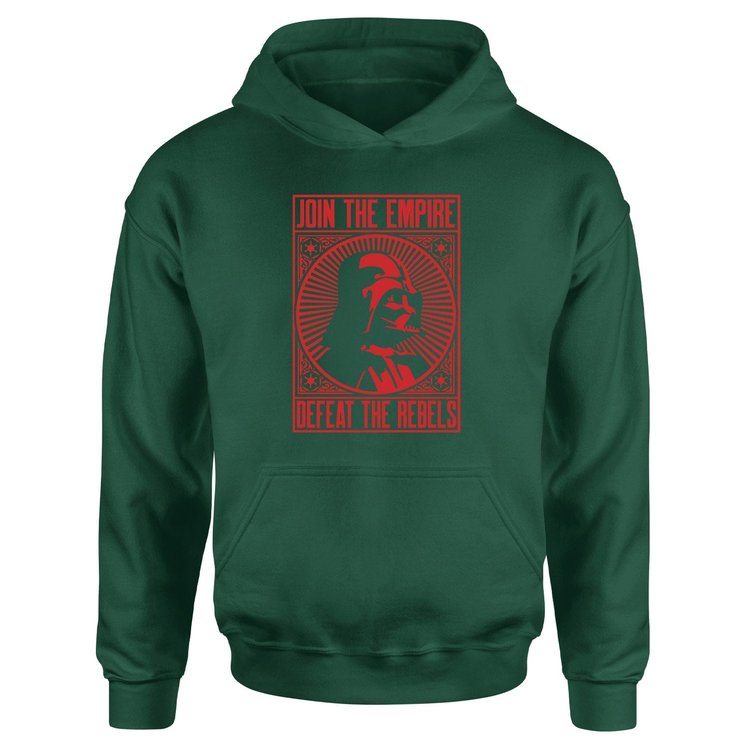 Join the Empire, Defeat the Rebels Hoodie L - Nefti Yeşili