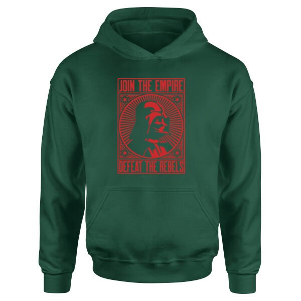 Join the Empire, Defeat the Rebels Hoodie L - Nefti Yeşili