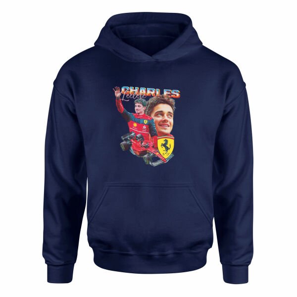 Charles Leclerc Hoodie M - İndigo Mavisi