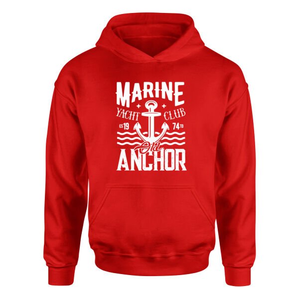 Old Anchor Hoodie S - Kırmızı