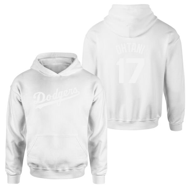 Shohei Ohtani Los Angeles Dodgers Hoodie L - Beyaz