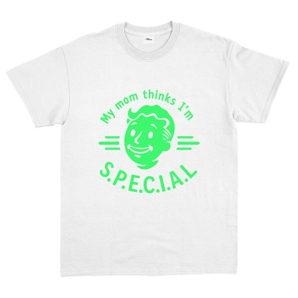 My mom thinks I’m S.P.E.C.I.A.L Tişört M - Beyaz