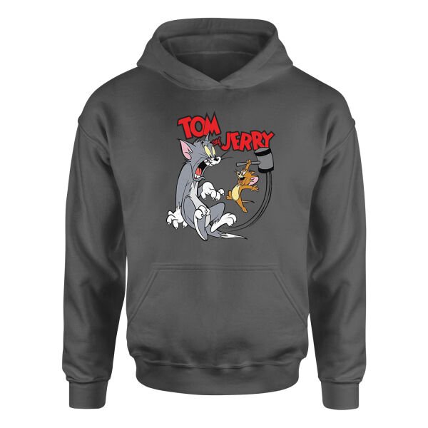 Tom And Jerry Grunge Hoodie S - Füme