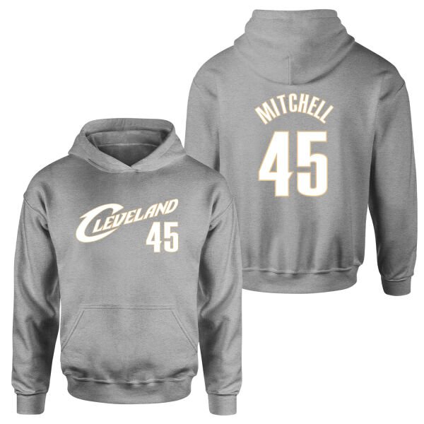 Donovan Mitchell Cleveland 45 Forma Hoodie L - Gri
