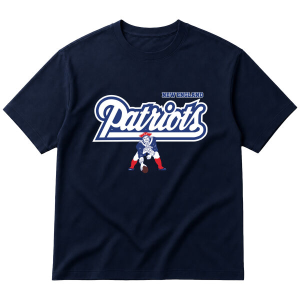 New England Patriots | Pat Patriot Oversize Tişört S - İndigo Mavisi