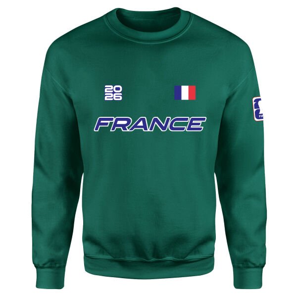 Fransa 2026 Sweatshirt XL - Nefti Yeşili