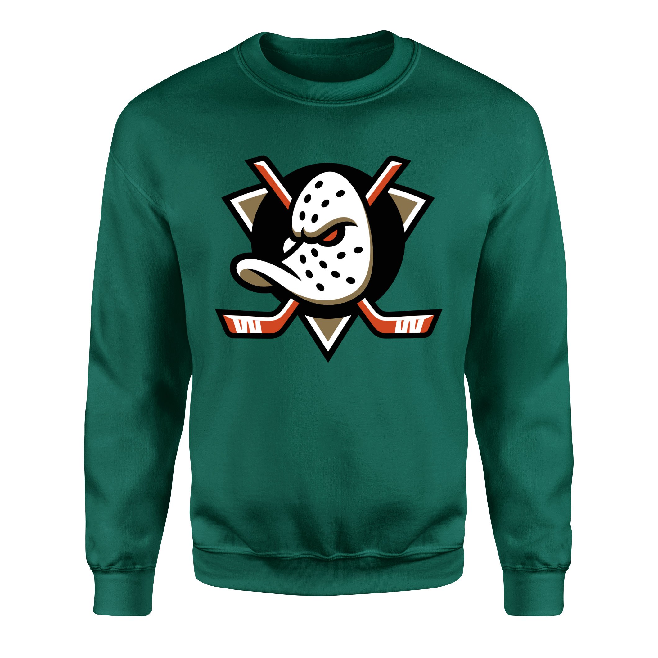 Anaheim Ducks Shield Sweatshirt M - Nefti Yeşili